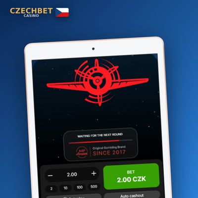 Automatický cash out v Aviator Czechbet Casino nastaven na cílový násobič 1.80x