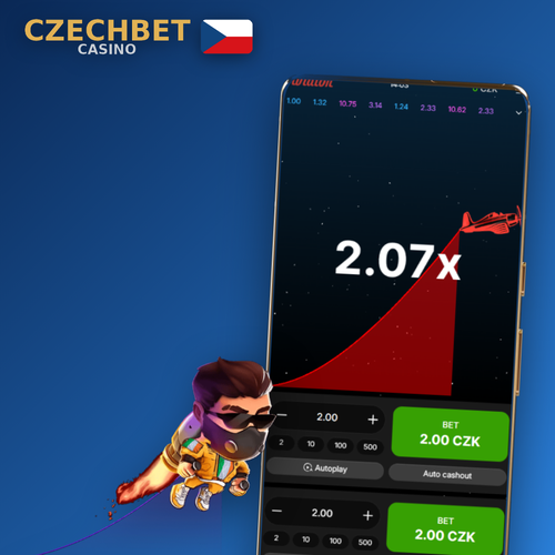 Mobilní aplikace Czechbet Casino s ruletovým kolem a fotbalovým míčem na úvodní obrazovce
